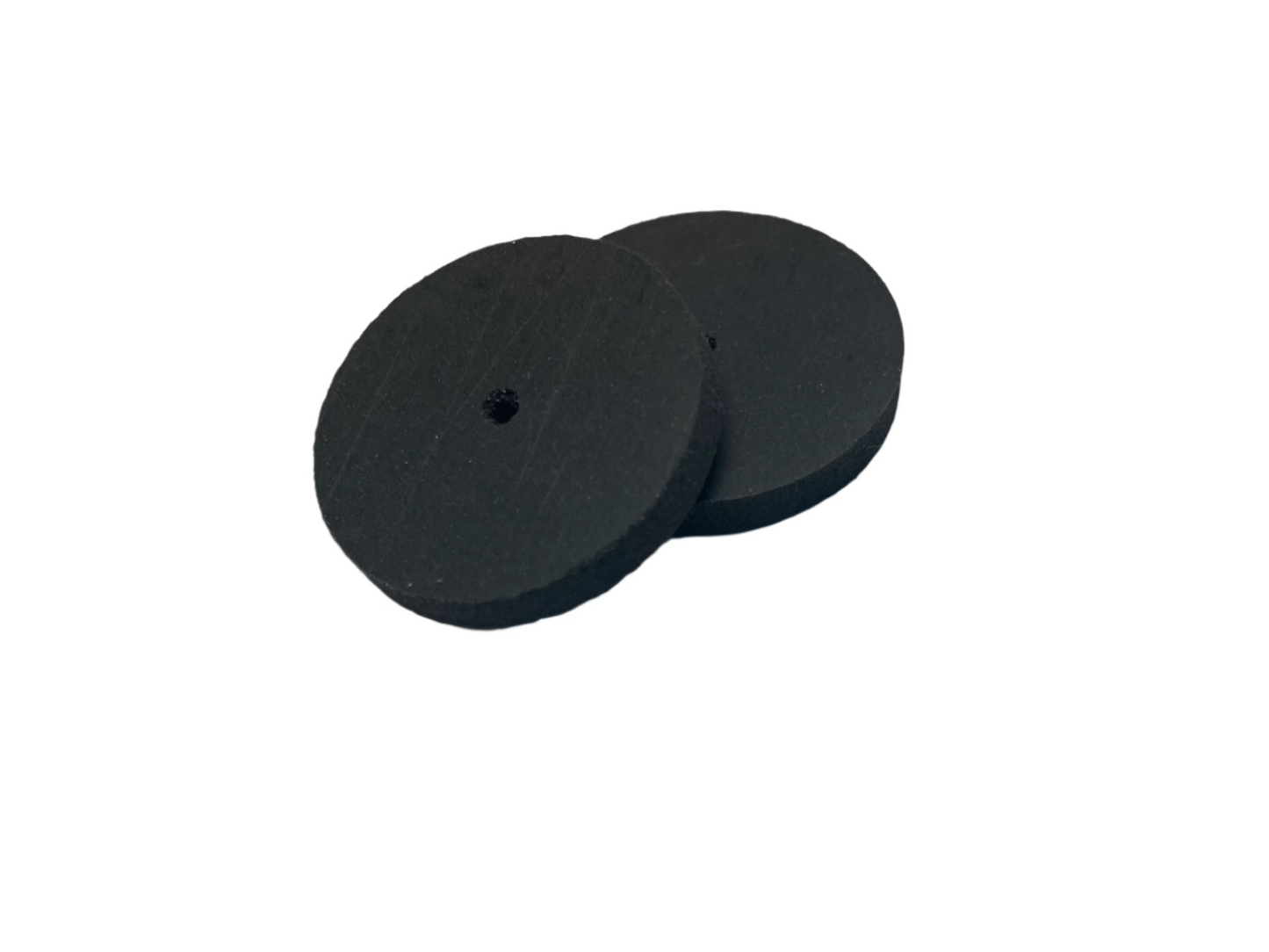 Silicone unmounted wheels 22x3mm black, medium, square edge