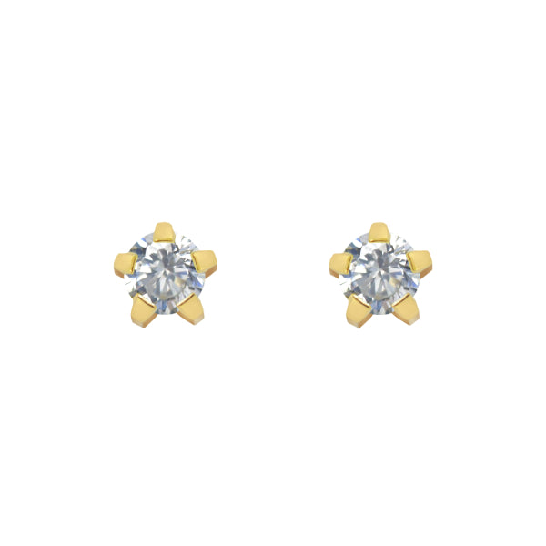 Mini Cubic Zirconia (24K Gold Plated)