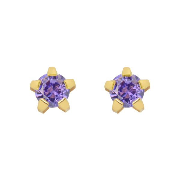 Regular Cubic Zirconia Yellow (24K Gold Plated)