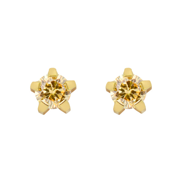 Regular Cubic Zirconia Yellow (24K Gold Plated)