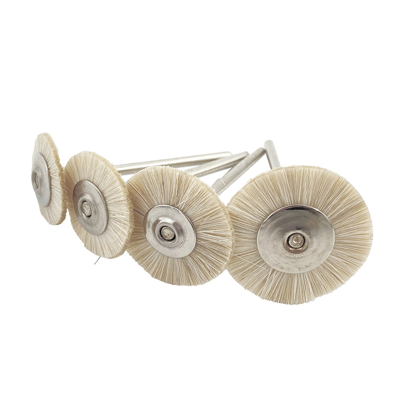 mounted bristle wheel brush 1" Soft