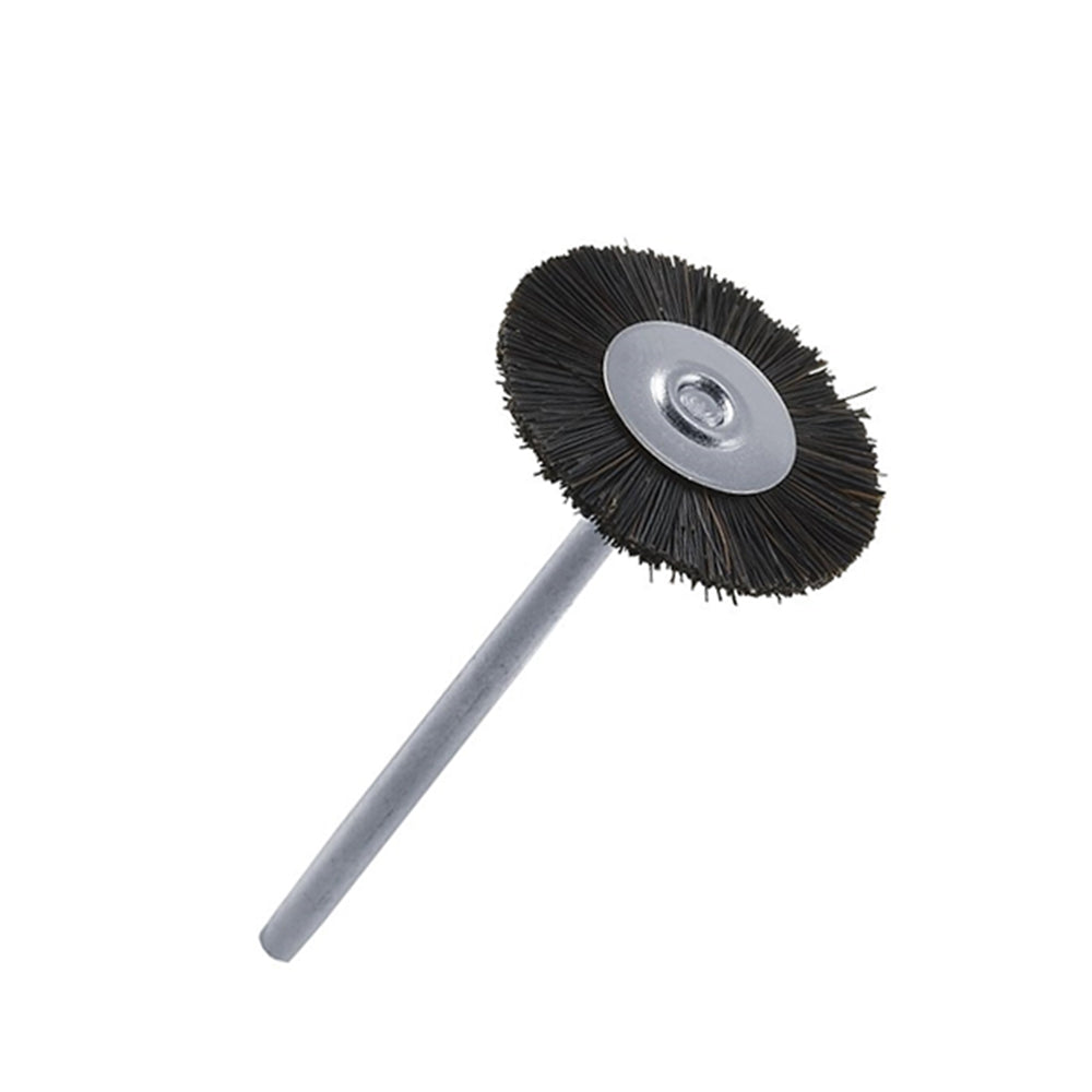 mounted bristle wheel brush 1" stiff