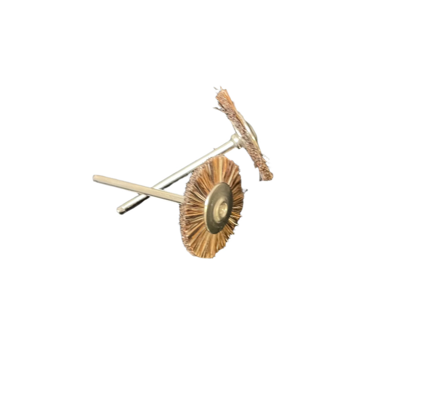 Mounted bristle wheel brush 1" med