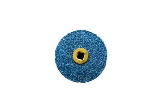 Brass Center Blue Zirconia Disc 7/8" (21mm).