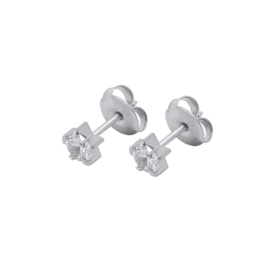 Large Cubic Zirconia (Stainless Steel)