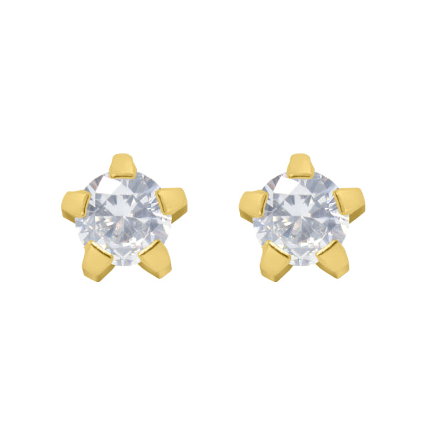 Large Cubic Zirconia yellow(24K Gold Plated)