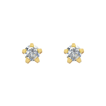 Mini Cubic Zirconia (24K Gold Plated)