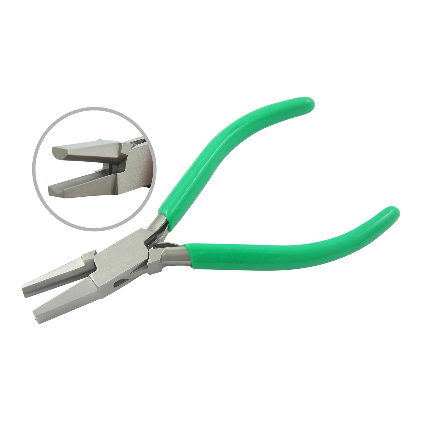 Concave & half round plier Size: 130mm with double leaf spring & PVC handles