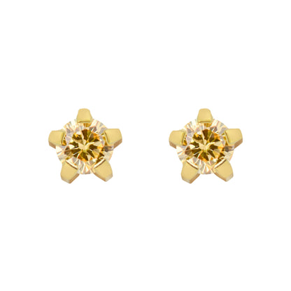 Regular Cubic Zirconia Yellow (24K Gold Plated)