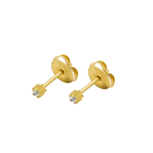 Mini Cubic Zirconia (24K Gold Plated)