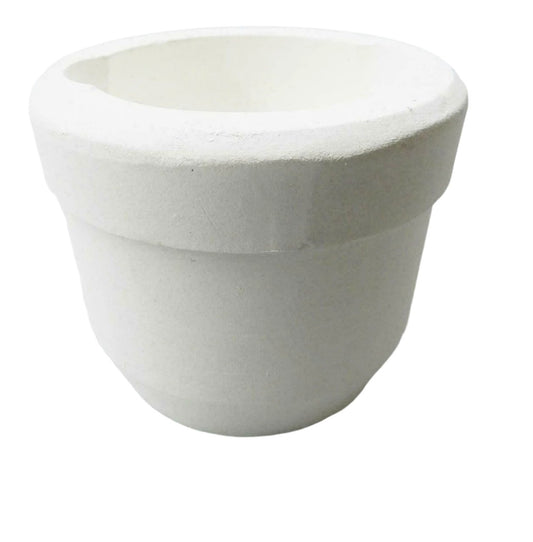 Ceramic round crucible with double spout